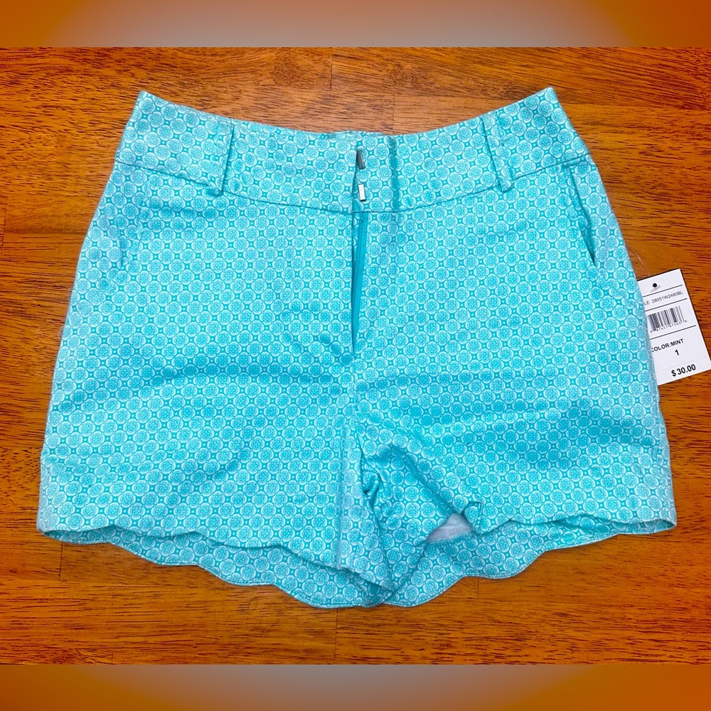 Junior shorts size 1 , Mint color, high rise
